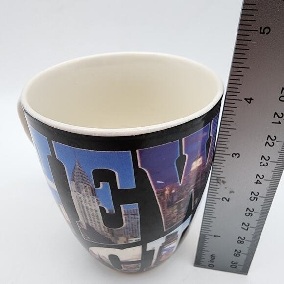 Vtg New York City Coffee Mug Cup 2 Pair Souvenir All For You Retro City Graphics - Picture 15 of 15